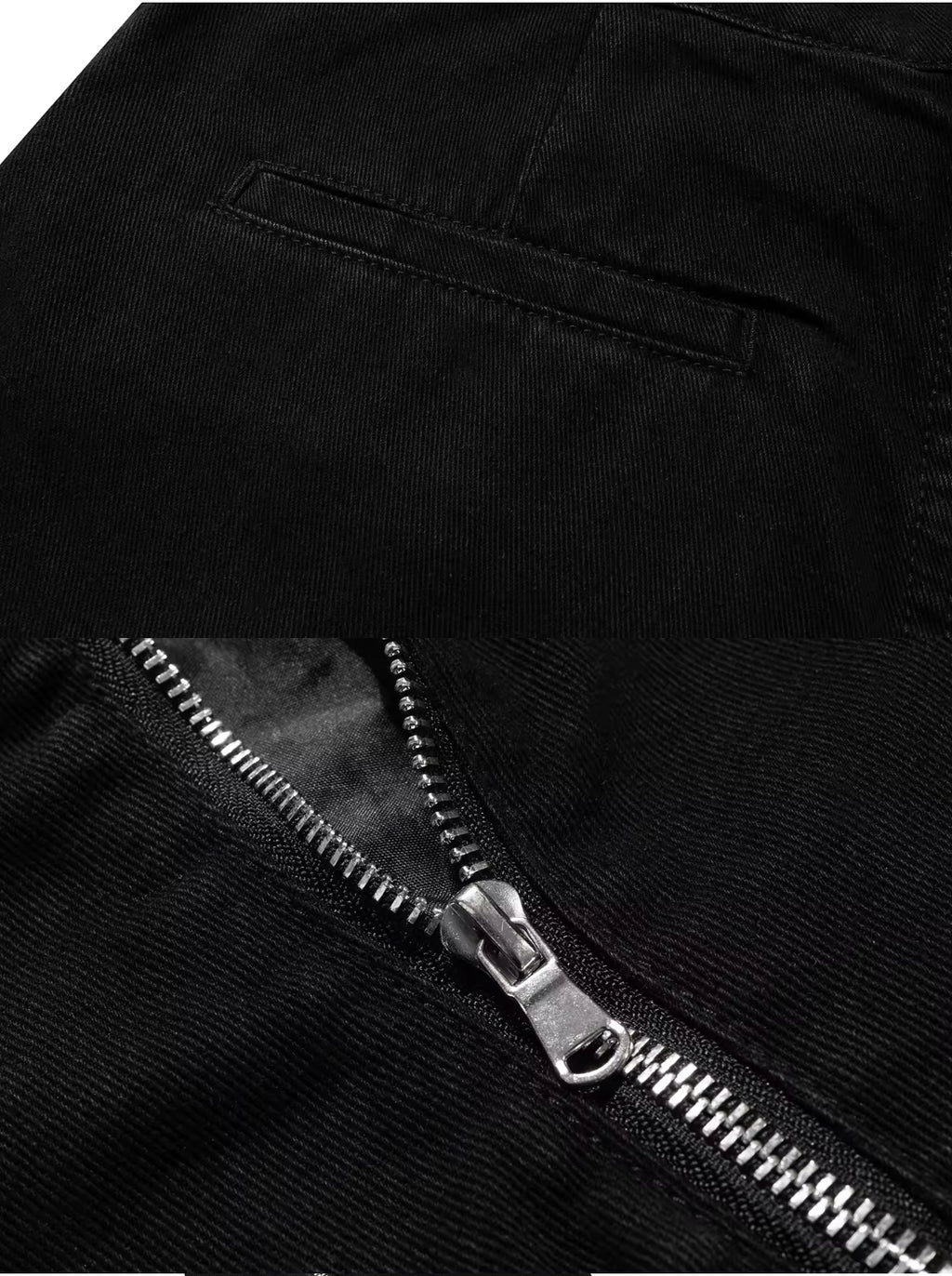 “Headshot” Split zipper flared denim