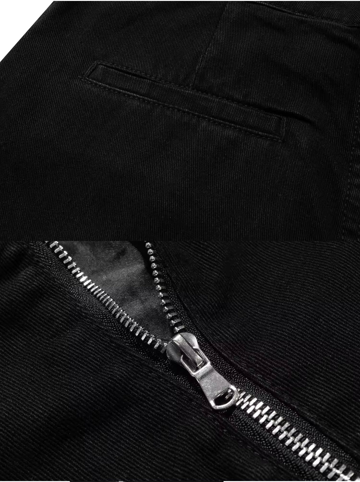 “Headshot” Split zipper flared denim